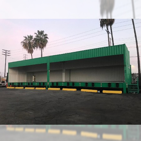 Transloading Dock Made of Shipping Containers